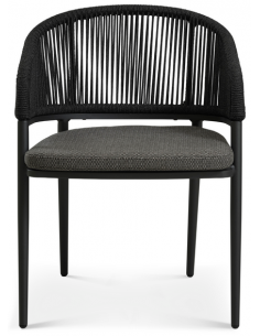 havestole med armlæn aluminium flet havemøbler spisebordsstole 2