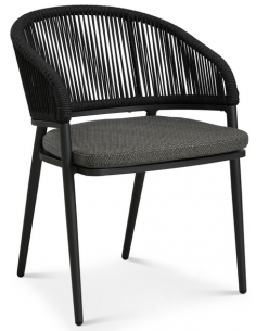 havestole med armlæn aluminium flet havemøbler spisebordsstole