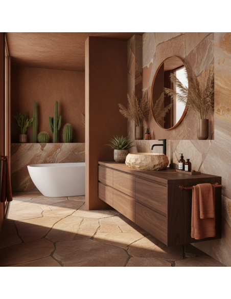 håndvask vask bordmonteret bordplade keramik badeværelse sten