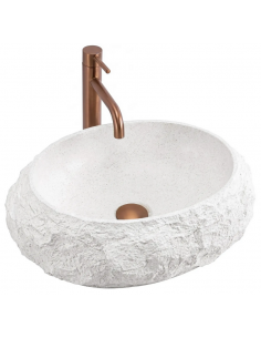 håndvask vask bordmonteret bordplade keramik badeværelse sten 2