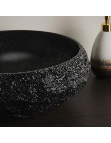 håndvask vask bordmonteret bordplade keramik badeværelse sten