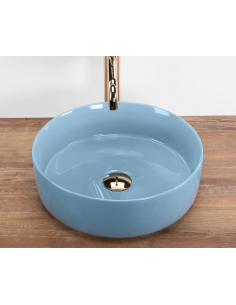 rund håndvask vask bordmonteret bordplade keramik badeværelse 2