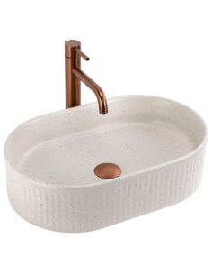 oval håndvask vask bordmonteret bordplade keramik badeværelse 2