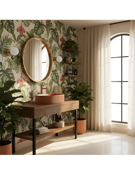 oval håndvask vask bordmonteret bordplade keramik badeværelse