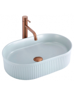 oval håndvask vask bordmonteret bordplade keramik badeværelse 2