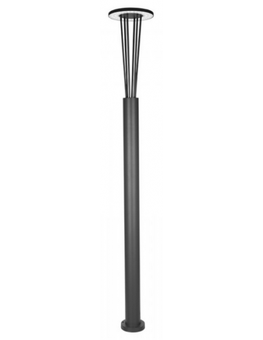 Bedlampe led udendørslamper moderne design stående grå lav havelamper lampemast