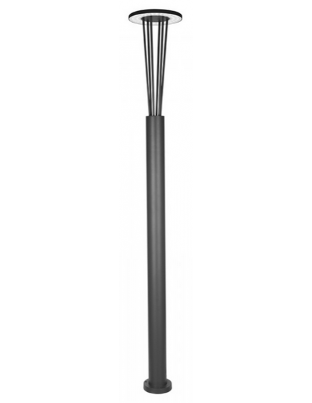 Bedlampe led udendørslamper moderne design stående grå lav havelamper lampemast