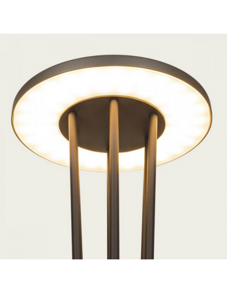 Bedlampe led udendørslamper moderne design stående grå lav havelamper lampemast