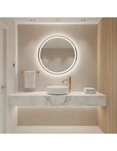 rund håndvask vask bordmonteret bordplade keramik badeværelse 2