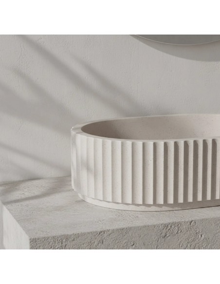 håndvask vask bordmonteret bordplade keramik badeværelse sten