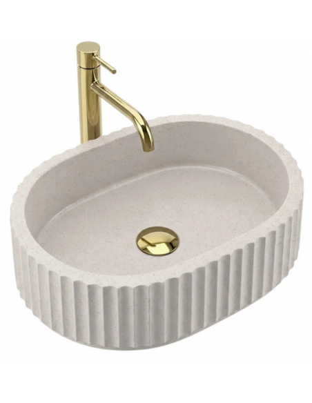 håndvask vask bordmonteret bordplade keramik badeværelse sten