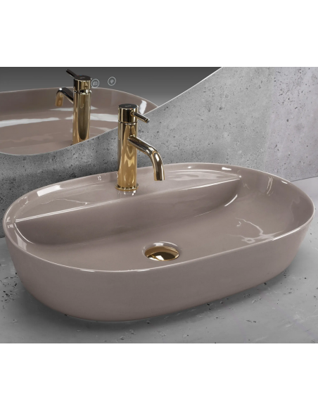 håndvask vask bordmonteret bordplade keramik badeværelse marmor