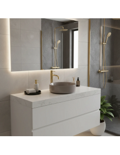 rund håndvask vask bordmonteret bordplade keramik badeværelse 2