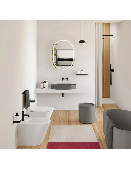 håndvask vask bordmonteret bordplade keramik badeværelse sten