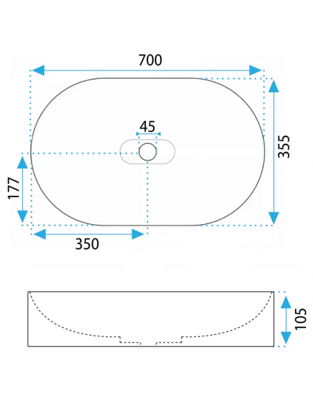 håndvask vask bordmonteret bordplade keramik badeværelse sten