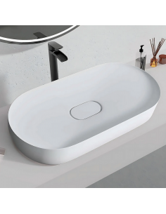 håndvask vask bordmonteret bordplade keramik badeværelse sten 2