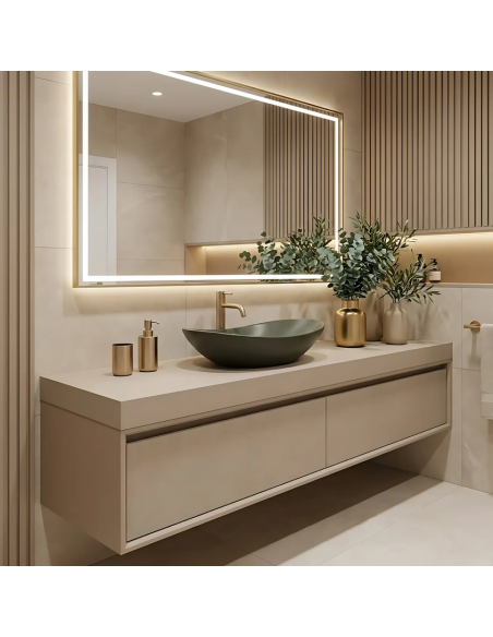 håndvask vask bordmonteret bordplade keramik badeværelse