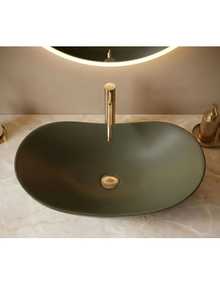 håndvask vask bordmonteret bordplade keramik badeværelse