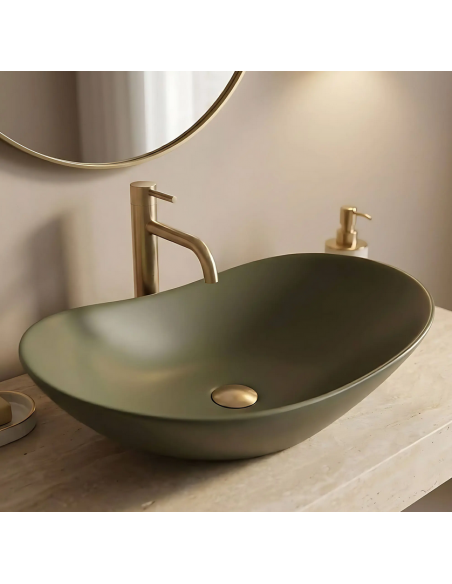 håndvask vask bordmonteret bordplade keramik badeværelse