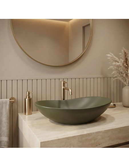 håndvask vask bordmonteret bordplade keramik badeværelse