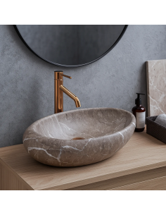 håndvask vask bordmonteret bordplade keramik badeværelse marmor 2