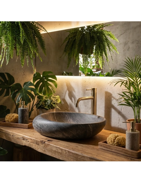 håndvask vask bordmonteret bordplade keramik badeværelse marmor