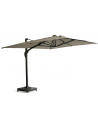 PALMA Parasol 3 x 4 meter i aluminium og olefin m/cover, lys og fod - Antracit/Beige