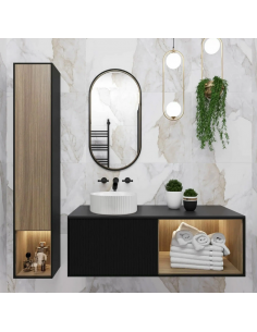 rund håndvask vask bordmonteret bordplade keramik badeværelse 2