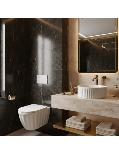 rund håndvask vask bordmonteret bordplade keramik badeværelse 2