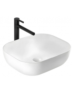 håndvask vask bordmonteret bordplade keramik badeværelse hvid