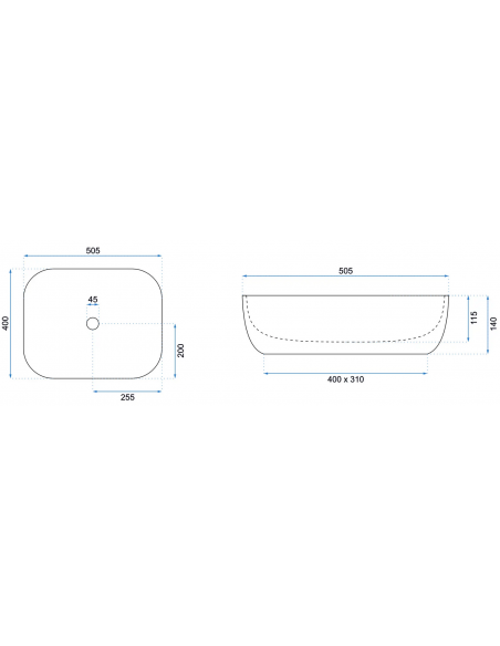 håndvask vask bordmonteret bordplade keramik badeværelse hvid