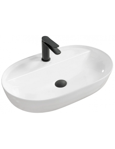 håndvask vask bordmonteret bordplade keramik badeværelse hvid