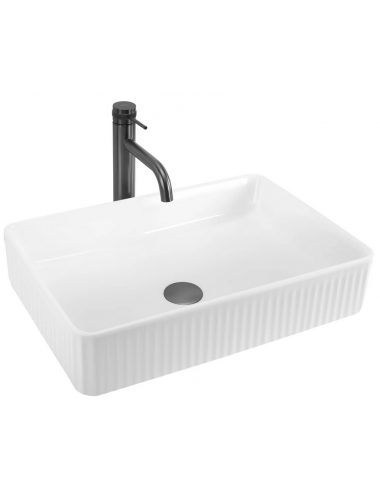 håndvask vask bordmonteret bordplade keramik badeværelse hvid