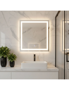 håndvask vask bordmonteret bordplade keramik badeværelse hvid 2