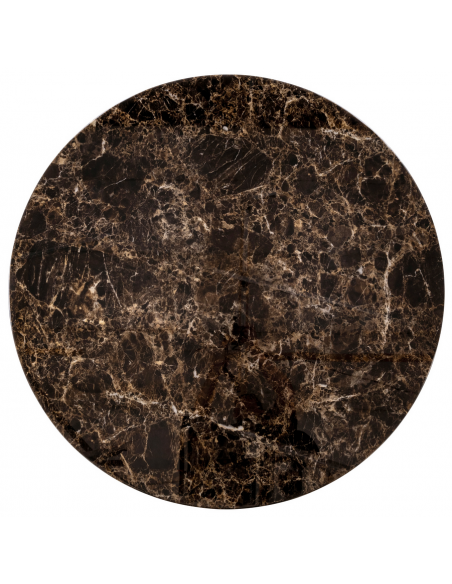 rundt spisebord 120 marmor design brun runde marmorlook