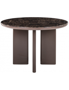 rundt spisebord 120 marmor design brun runde marmorlook 2