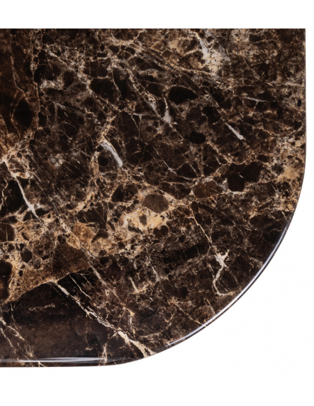 spisebord marmor design brun marmorlook