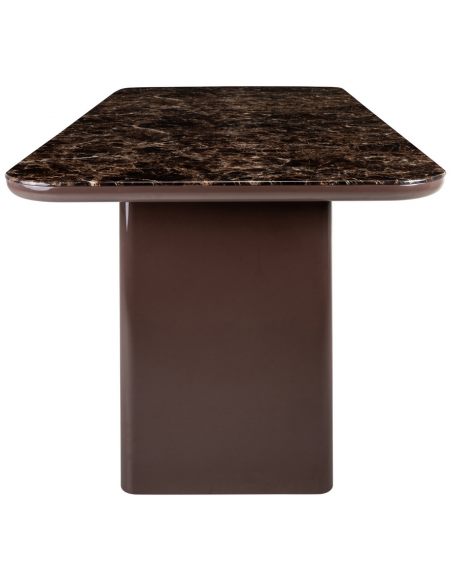 spisebord marmor design brun marmorlook