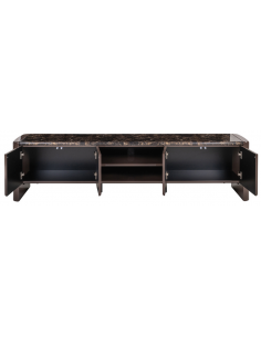 Tvbord moderne design brun marmor 2