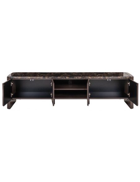 Tvbord moderne design brun marmor
