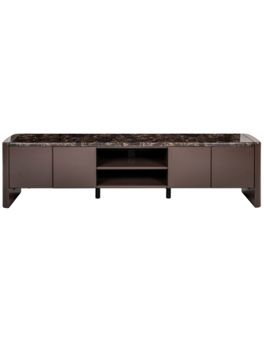 Tvbord moderne design brun marmor