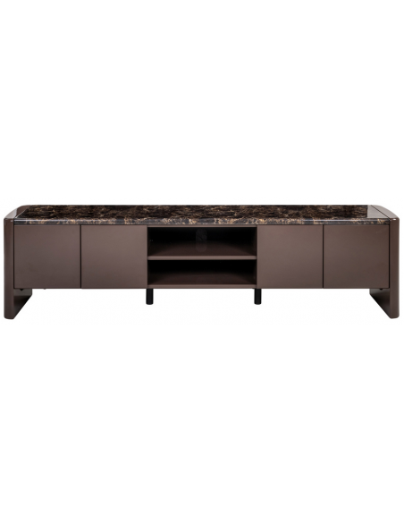 Tvbord moderne design brun marmor