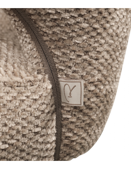 spisebordsstol armlæn stof moderne brun design