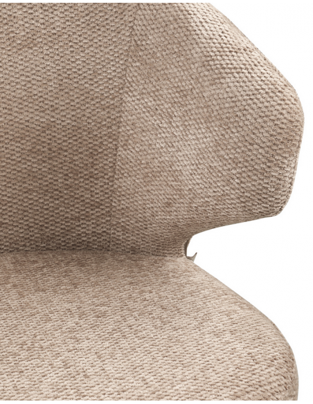 spisebordsstol armlæn stof moderne brun design