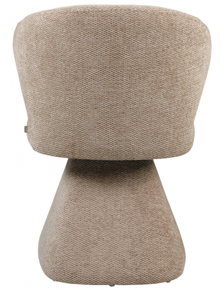 spisebordsstol armlæn stof moderne brun design