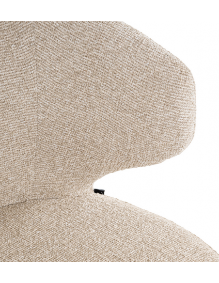 spisebordsstol armlæn stof moderne beige design