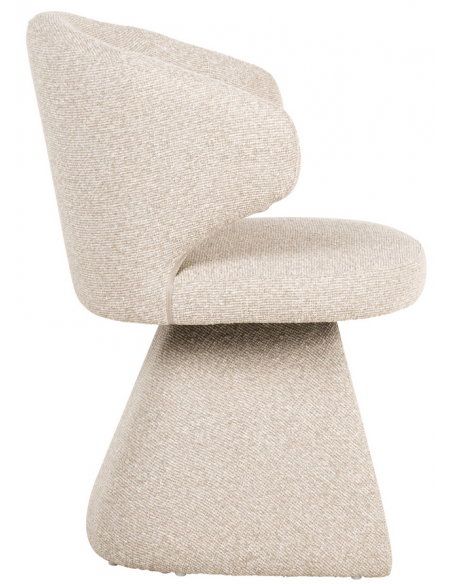 spisebordsstol armlæn stof moderne beige design