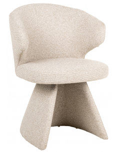 spisebordsstol armlæn stof moderne beige design