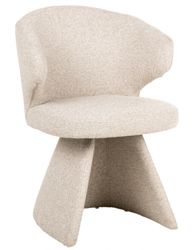 spisebordsstol armlæn stof moderne beige design