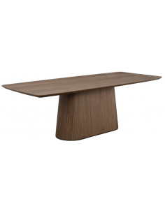 spisebord design brun valnød træ moderne stuebord